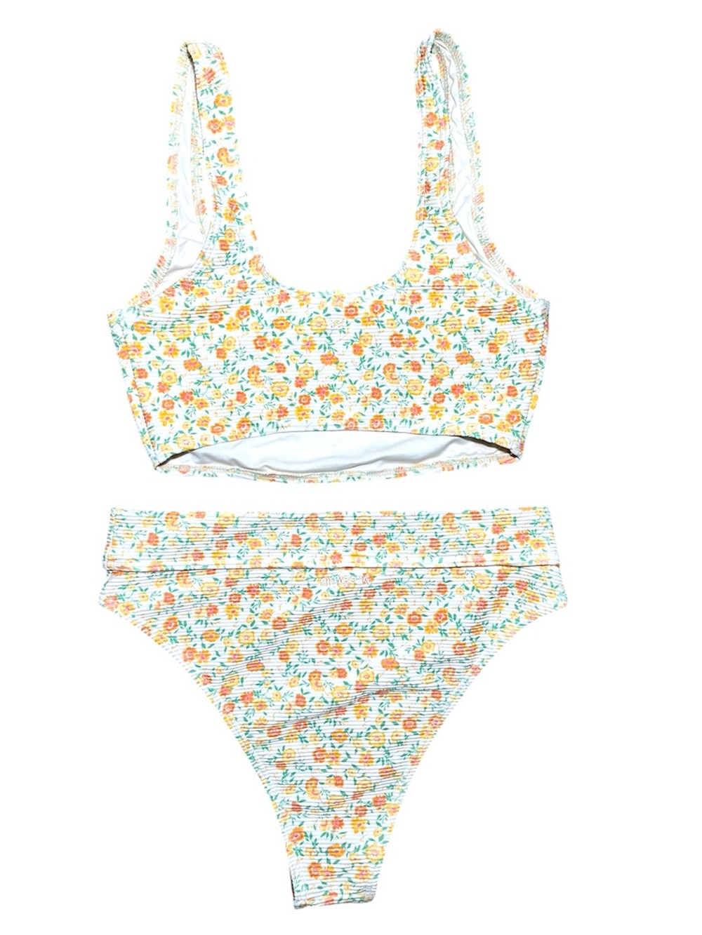 BILLABONG SALT CRYSTAL AINT SHE SWEET TAN LINES TANK BIKINI - Picture 4 of 4